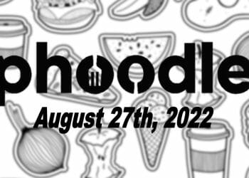 Daily Phoodle - 27th August 2022