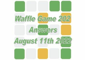 Daily Waffle - August 11th 2022