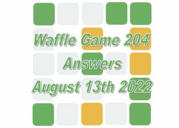 Daily Waffle - August 13th 2022