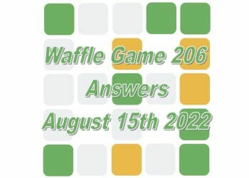 Daily Waffle - August 15th 2022
