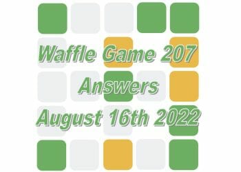 Daily Waffle - August 16th 2022