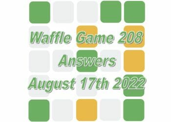Daily Waffle - August 17th 2022