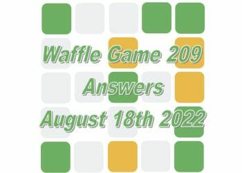 Daily Waffle - August 18th 2022