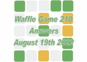 Daily Waffle - August 19th 2022