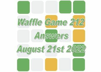 Daily Waffle - August 21st 2022