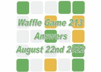 Daily Waffle - August 22nd 2022