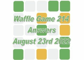 Daily Waffle - August 23rd 2022