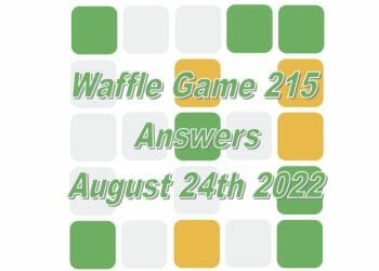 Daily Waffle - August 24th 2022