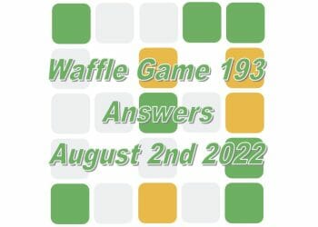 Daily Waffle - August 2nd 2022