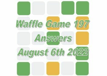 Daily Waffle - August 6th 2022