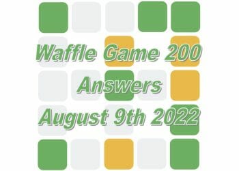Daily Waffle - August 9th 2022