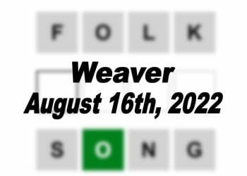 Daily Weaver - 16th August 2022