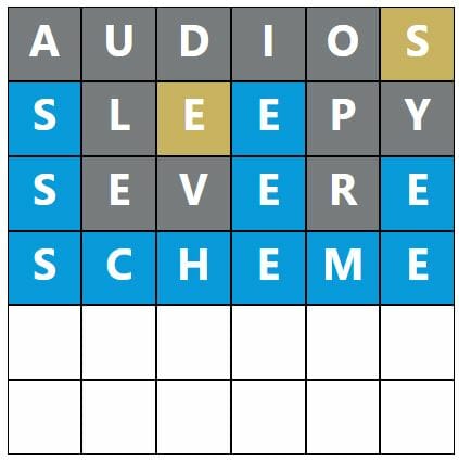 Daily Word Hurdle #425 Morning Answer - 19th August 2022