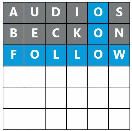 Daily Word Hurdle #426 Afternoon Answer - 19th August 2022