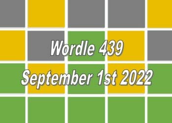 Daily Wordle 439 - 1st September 2022