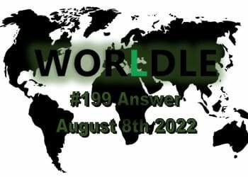 Daily Worldle 199 - August 8th 2022