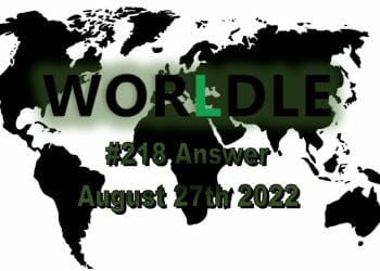 Daily Worldle - 27th August 2022