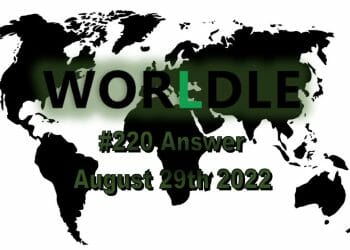 Daily Worldle - 29th August 2022