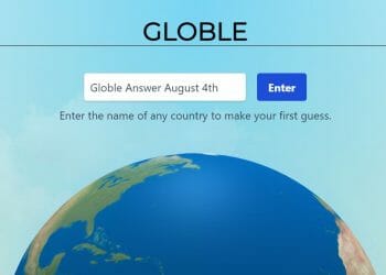 Globle Answer August 4th 2022 Today