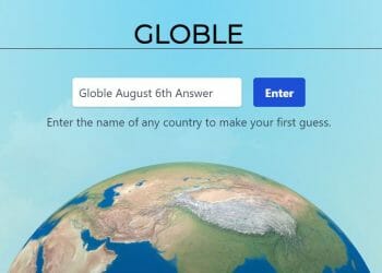 Globle Answer August 6th 2022 Today
