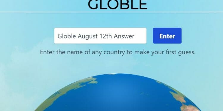 Globle August 12th Answer