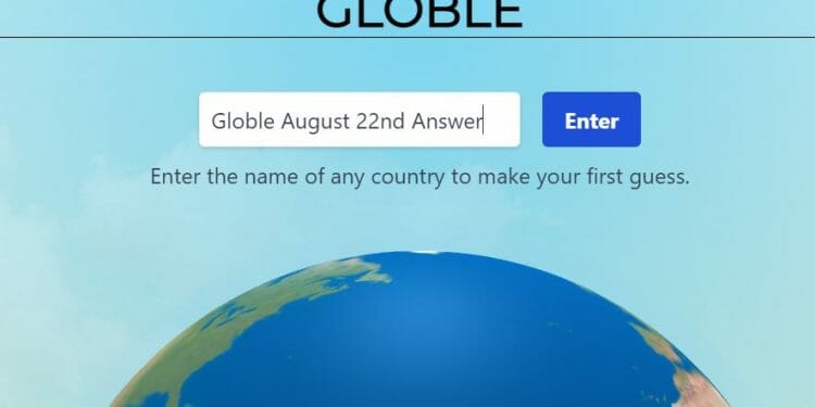 Globle August 22nd Answer Today