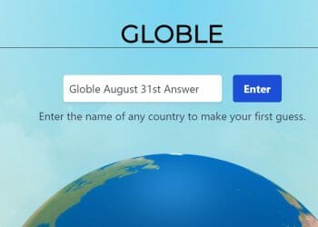 Globle August 31st Answer Today Hints