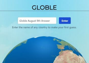Globle August 9th Answer 2022 Today
