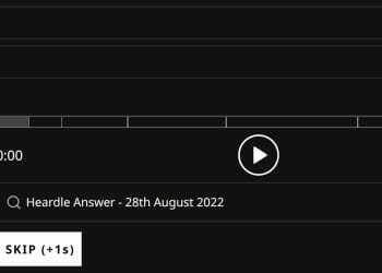 Heardle Answer - 28th August 2022