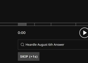 Heardle Answer August 6th 2022