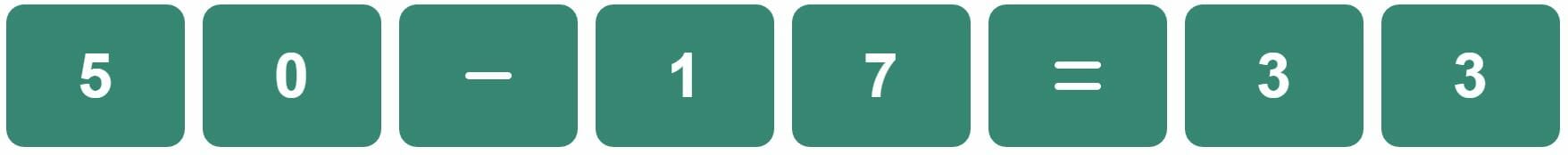 Daily Bi-Nerdle Answer 1 - 29th September 2022