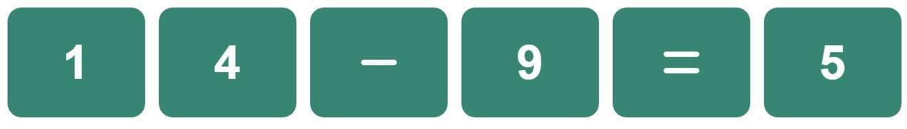 Daily Mini Bi-Nerdle Answer 1 - 24th September 2022