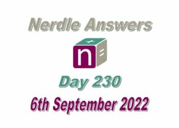 Daily Nerdle 230 Answers - September 6th, 2022