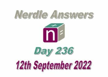 Daily Nerdle 236 Answers - September 12th, 2022