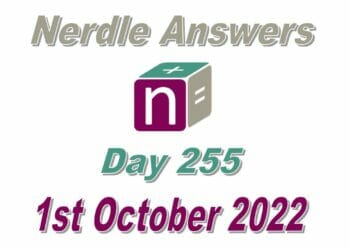 Daily Nerdle 255 Answers - October 1st, 2022