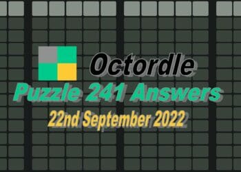 Daily Octordle 241 - September 22nd 2022