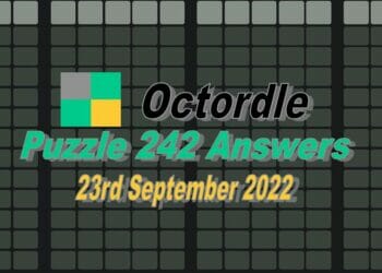 Daily Octordle 242 - September 23rd 2022