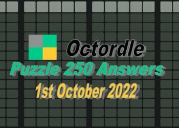 Daily Octordle 250 - October 1st 2022