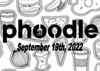 Daily Phoodle - 19th September 2022