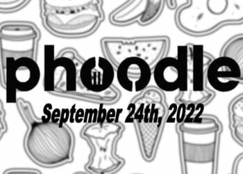 Daily Phoodle - 24th September 2022