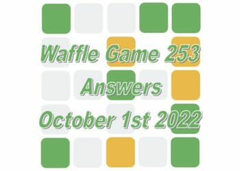 Daily Waffle - October 1st 2022