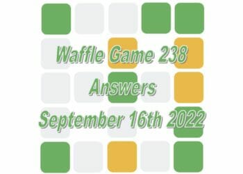 Daily Waffle - September 16th 2022