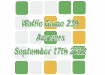 Daily Waffle - September 17th 2022