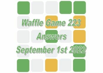 Daily Waffle - September 1st 2022