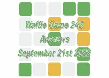 Daily Waffle - September 21st 2022