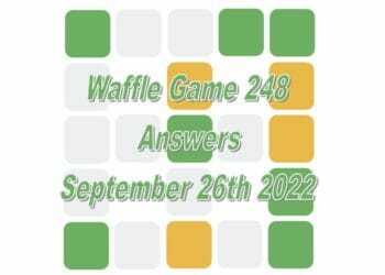 Daily Waffle - September 26th 2022