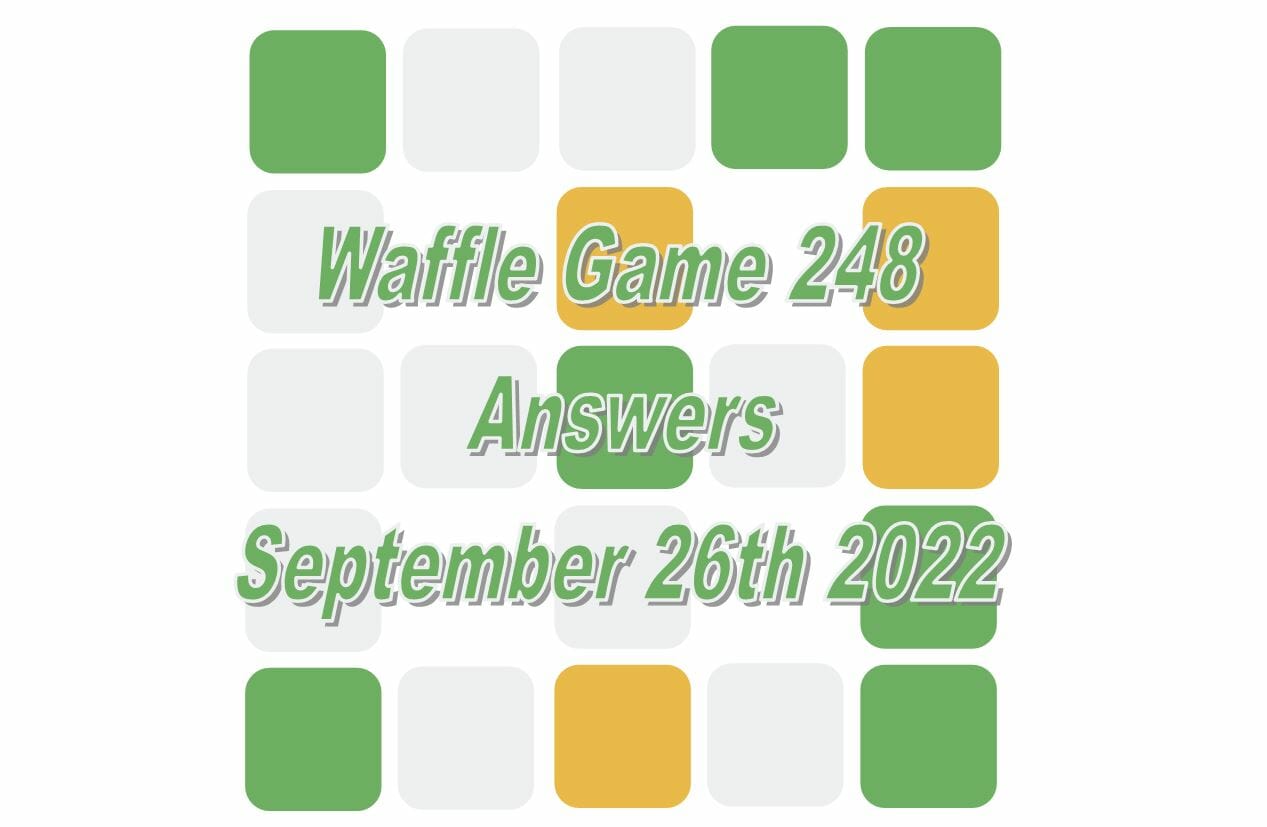 Daily Waffle - September 26th 2022