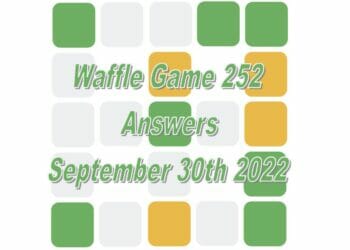 Daily Waffle - September 30th 2022