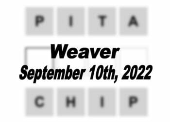 Daily Weaver - 10th September 2022