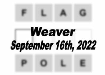 Daily Weaver - 16th September 2022